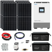   2-3KW HIBRID NAPELEMES RENDSZER (SZIGETZEM 24V) - ARDAX - BARKCSNOMD2 LIFEPO4